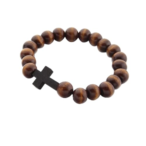 Pulsera de Madera con Cruz para Hombre y Mujer miniatura 1