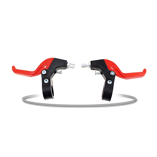 EUGNN Brake Handle 1 Pair Children Bicycle Universal Brake Levers Cycling Parts Kids RFID ocking Plastic(Red)