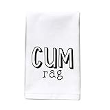 Generic Vag Rag Naughty Funny Bathroom Towel for Boyfriend Huaband Adult Humor Gift (Cum Rag)