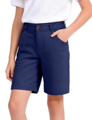 Image of KEREDA Uniform Shorts for Girls with Functional Pockets School Shorts