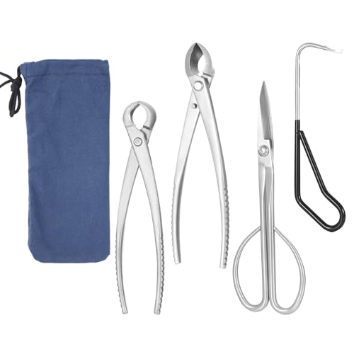 Set de 4 Herramientas para Bonsái con Bolsa de Almacenaje miniatura 1