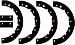 Snow Thrower Paddle set For MTD 21" Snow Blowers 731-0782 731-0781 731-0780 721-0287