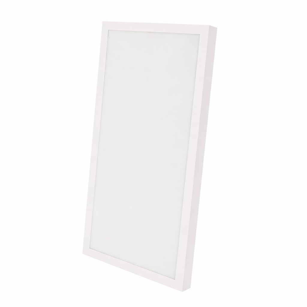 M LEDME - LED-Deckenleuchte, 60 x 30 cm, 24 W, mit warmweißem, neutralem oder kaltem Weiß (CCT), 2400 Lumen, LED-Beleuchtung für Küche oder Schlafzimmer, Treiber enthalten.