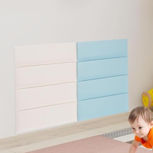 Paneles de pared tapizados autoadhesivos 3D y pegatinas protectoras acolchadas anticolisión de 11.8x15.7in 3