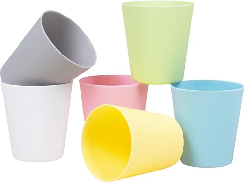HEKU Mehrweg-Trinkbecher 6er Set in Pastell, 0,2L I Aus PP-Material I...