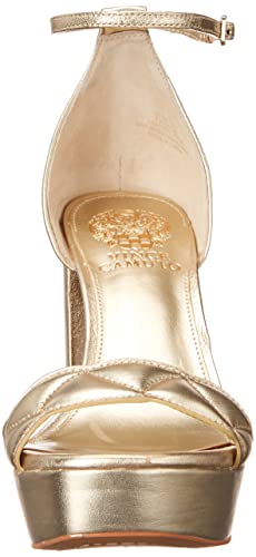 Vince Camuto Womens Mahgs Platform Heeled Sandal, Egyptian Gold, 5 Us #TOP1