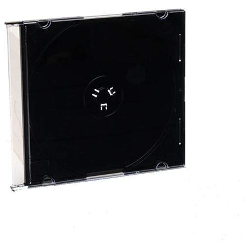 Verbatim CD & DVD Slim Jewel Cases, Black, Pack of 200