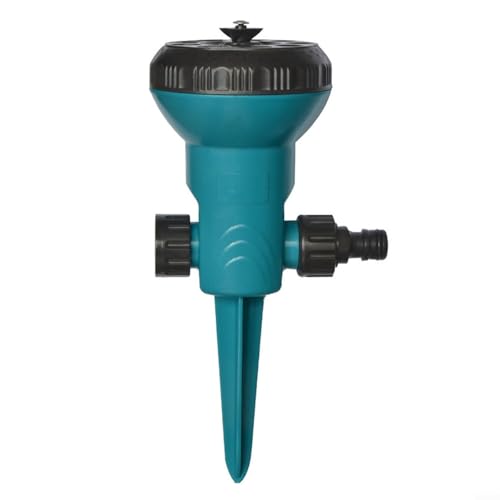 Besttoolifes Irrigatore girevole a 360 gradi, spruzzatore automatico per irrigazione del prato, ugello multi-modello regolabile per irrigazione di cortili, erba, colture, pesante (B)