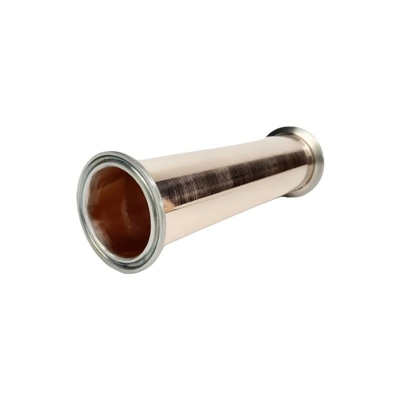 Miedziana rurka szpuli 2 "(51 mm) OD64 grubość 1,5 mm 6"/8" opcje długości połączenie z trzema końcówkami zaciskowe złącze przemysłowe(200)