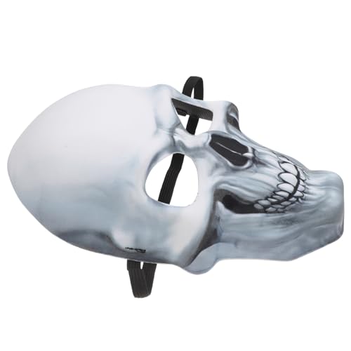 BETOOKY Máscara Decorativa de Calavera Luminosa de Color Claro para Halloween y Fiestas, Máscara Aterradora de Cabeza Completa Correa Ajustable, Disfraz para Adultos y Adolescentes,