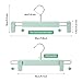 Lamitocs 10 Pack Skirt Hangers，Pants Hangers with Clips，360 ° Swivel Hooks Space Saving Hangers for Pants, Skirts, Clothes, Jeans，Light Green