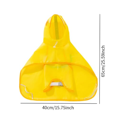 Generic Capa de chuva para cachorro, capa de chuva com capuz e refletivo, de leve e impermeável para