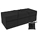 Sac de Rangement Coussin de Jardin , 210D Oxford Grand Sac de Rangement pour Meubles de Patio Extérieur Imperméable et Résistant,173 x 76x 51cm avec Poignée et Fermeture à Glissière (Noir)