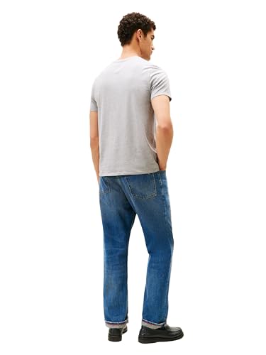 Tommy Hilfiger Mens Essential Short Sleeve Stripe Crewneck Pocket T-Shirt