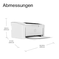 HP LaserJet M110w Laserdrucker Schwarz-Weiß, Monolaser, Drucker, WLAN, Airprint, Smart App, Bis zu 20 S./Min drucken, Auto-On/Auto-Off-Technologie – Ansicht 9