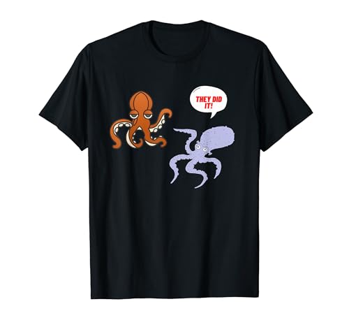 "They Did It!" Funny Octopus Pointing At Another T�V���c
