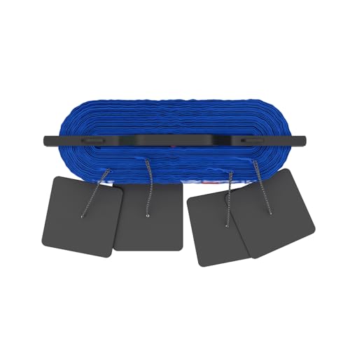 QLS Beachvolleyball Spielfeldmarkierung Linien Beachvolleyballmarkierung 8 x 16 m Bretter (Blau #E05797)