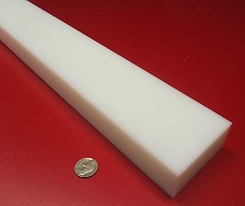 White HDPE (High Density Polyethylene) Rectangular Bar 1.50