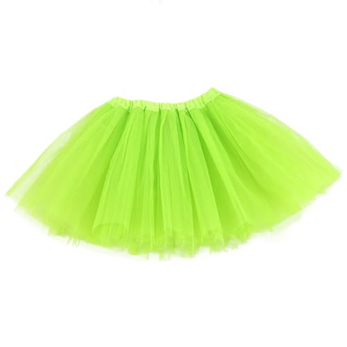 Tutus for Women 5 Layered Tutus Skirt Girl Teens Short Skirt Classic Halloween Party Favor Light Green