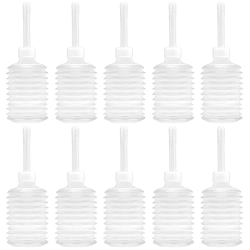 10Pcs Douche Bottles for Women, 200ml Disposable Vaginal Douche Anal Applicator Eco-Friendly Flexible Butt Cleaner for Women Men