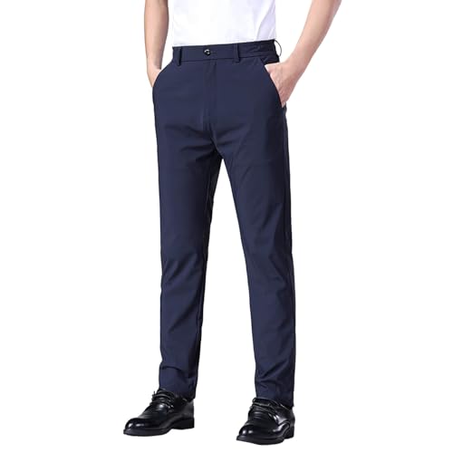 Pantalon homme anti transpirant en soie glacée fluide