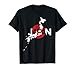 Japanese Map Flag Souvenir Distressed Japan Family Heritage T-Shirt Small