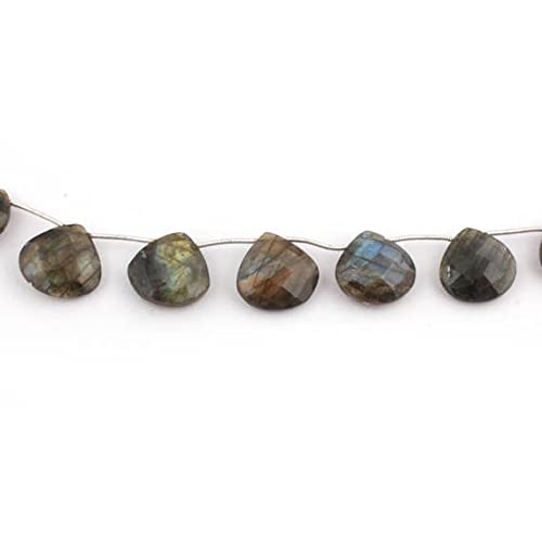 Labradorite briolettes taillées en cœur de 17-19mm pour l'artisanat d'art