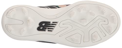New Balance boys 4040 V6 Rubber Molded Baseball Shoe, Black/Pebble/Bison, 5.5 Big Kid US - Thumbnail 4