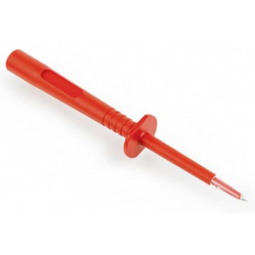 HT Instruments 402-IECR - Punta de prueba de seguridad para enchufe banana hembra de 4 mm, conector de 4 mm, CAT III 1000 V, color rojo, 1 unidad