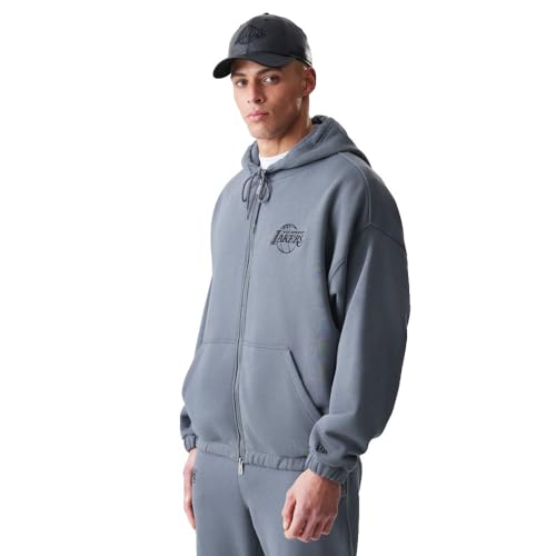 Sweatshirt à capuche New Era Los Angeles Lakers NBA Linear - vue 4