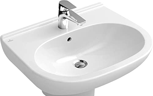 Villeroy & Boch O.Novo Waschbecken mit Hahnloch Keramik 60x49x18 cm Weiß Alpin CeramicPlus