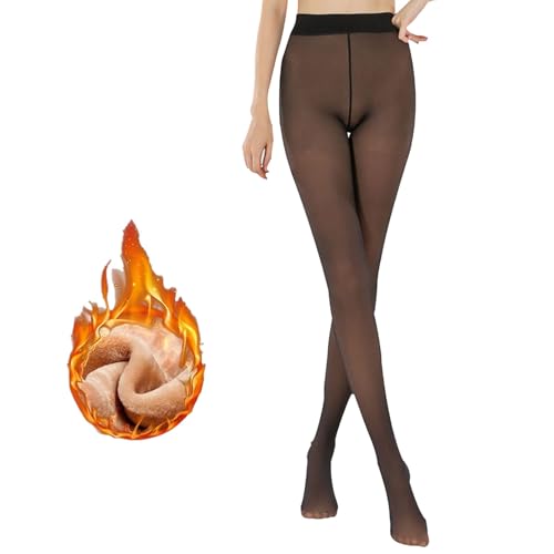 What to Wear in Winter for Women Over 50: 31 Best Winter Outfit for Women over 50 - 60 7 Jecpuo Women Winter Tights Fake Fleece Tights Opaque Fleece lined...