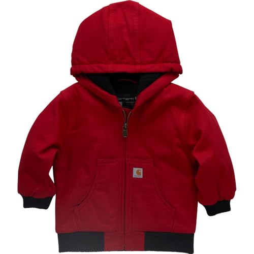 Carhartt Kid's CP8587 Canvas Insulated Hooded Active Jac - Boys