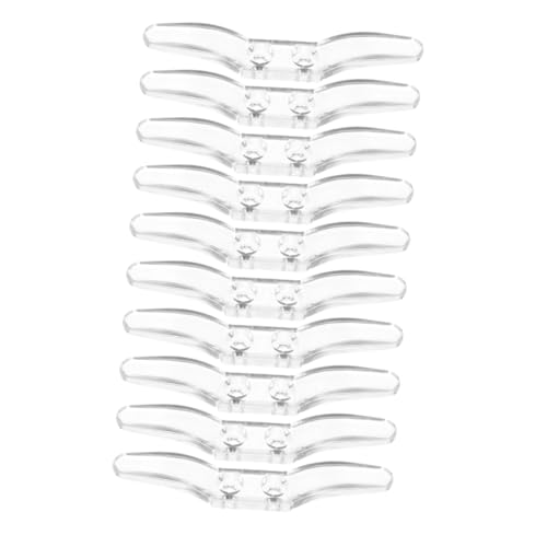 VALICLUD 10Pcs Transparent Blind Cord Holders Curtain Positioning Hooks for Organizing Roller Blinds and Curtains Easy to Install Cleats for Home and Office Use