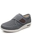 Grigobu Men's Diabetic Shoes Wide Width Shoes for Adjustable Closure Breathable Lightweight Width X-