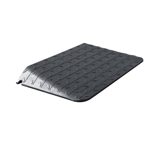 ZincOrange Rampe de Seuil en Caoutchouc Antidérapante avec Capacité de Charge de 998 Kg, Rampe de Bordure Robuste pour Chaises Roulantes, Motos et Circulation Piétonne (8,9, pièces, 1)