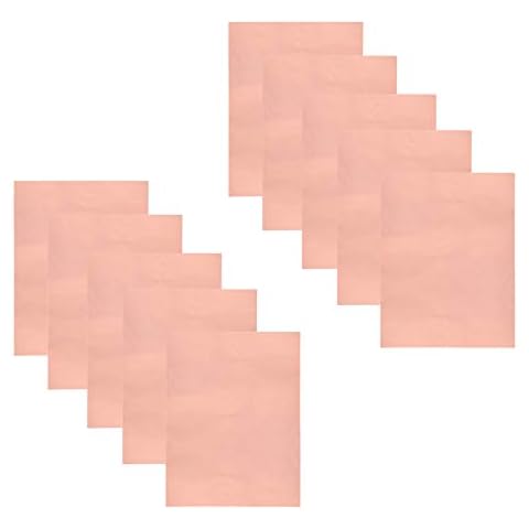 Meideal 10 Pieces Copper Foil Tape with Conductive Adhesive Copper Sheets for Guitar, Arts & Crafts, Paper Circuits, Stained Glass, Electrical Repairs, Grounding, Home Decor (11.8inch x 8.9inch) Cover