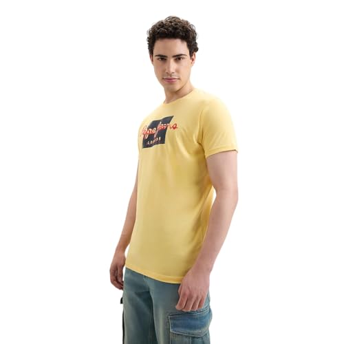 Image of Pepe Jeans Men T-Shirt|Cotton|Slim Fit