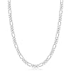 Jewlpire 5.5mm/7mm Stainless Steel Figaro Chain Necklace for Men, 14K Gold Plated Chain for Men, Mens Jewelry Gift 16 18 20 22 24 26 Inch