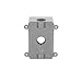 BELL PSB37550GY Single-Gang Weatherproof Three 1/2 in. or 3/4 in. Threaded Outlets, 2 in, Gray