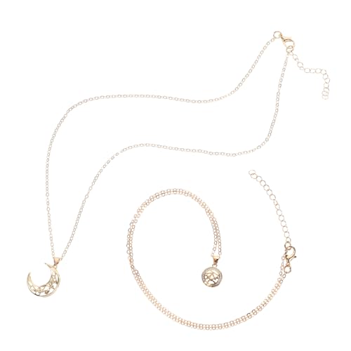 SECFOU Collier Couple Soleil et Lune Magnétique Aimanté Collier Connecteur Romantique pour Couples et Amitié Cadeau Saint-valentin pour Hommes et Femmes