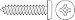 Metal Screw, Pan, 7, 3/8 in L, PK100