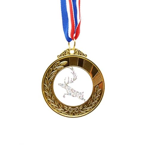 Cinta para medalla de reno ideal para juegos familiares en nochebuena