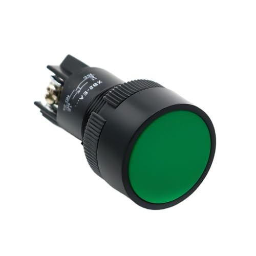 Interrupteur de sécurité 22 mm noir blanc bouton-poussoir