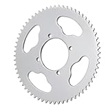 SPYMINNPOO Chainring, Motorcycle Sprocket T8F 64T 54mm 4-Hole Steel Excellent Toughness Mini Sprocket for 47cc 49cc Mini Motorcycles