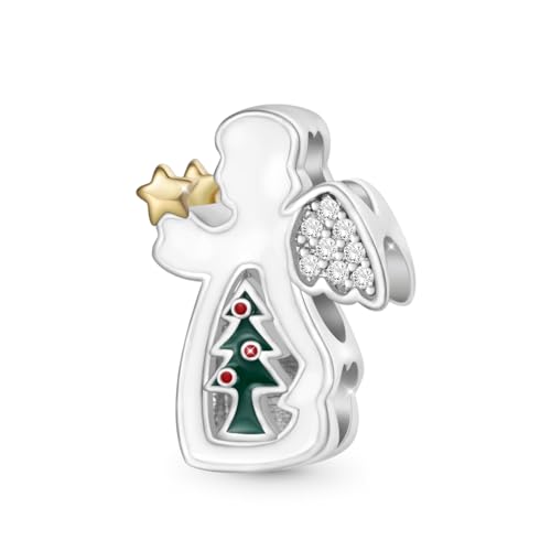 Image of GNOCE Christmas Charm Silver Plated & Sterling Silver Bracelet Gift