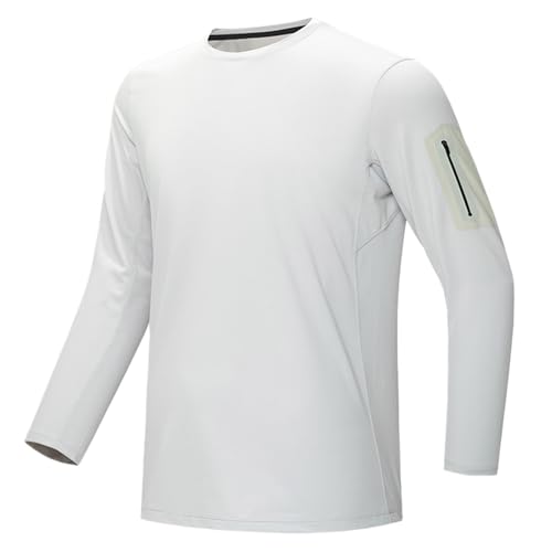 Camiseta de entrenamiento táctico que elimina el sudor con cremallera lateral 5