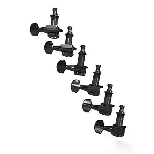 D'Addario PWAT-6R2 Auto-Trim 6 In-Line Setup Tuning Machine (Black)