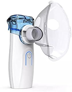 Portable Nebulizer, Handheld Mesh Nebulizers Cool Mist Steam Inhaler for Moisture, USB/Battery Operated Mini Nebulizer Machine for Home Office Travel Use