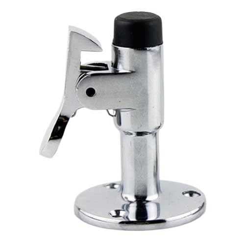 Erconsso Tope de Puerta para Pared,Aleación de Magnesio Herrajes de Seguridad,6.9 cm Herrajes de Tope para Puerta con Gancho - Para Valla Hotel Exterior Garaje Casa Interior